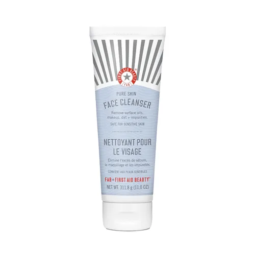 Miniatura 12 de First Aid Beauty - Limpiador facial Pure Skin, elimina eficazmente el maquillaje, la suciedad y las impurezas, limpiador suave deja la piel suave