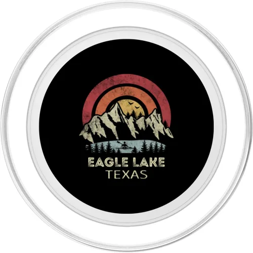 Miniatura 2 de Eagle Lake Texas Mountain Sunset Sunrise Kayak Eagle Lake PopSockets MagSafe PopGrip para iPhone