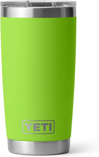 Miniatura 13 de YETI Rambler - Vaso de acero inoxidable con aislamiento al vacío de 20 onzas con tapa MagSlider Todo acero inoxidable