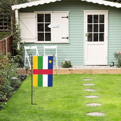 Miniatura 3 de POOEDSO Flag of the Central African Republic Garden Flags 12x18Inch Double Sided Outdoor Yard Decoration Garden Flag For Patio Lawn Home Welcome