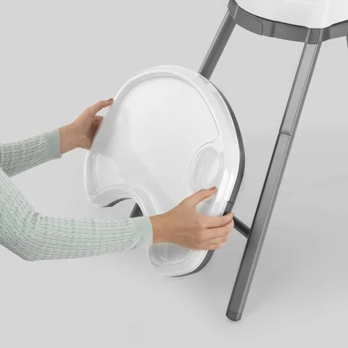 Miniatura 7 de Chicco Stack 1-2-3 Silla alta convertible multiusos para bebés y niños pequeños, arnés de 5 puntos y 3 posiciones reclinable, fácil de limpiar