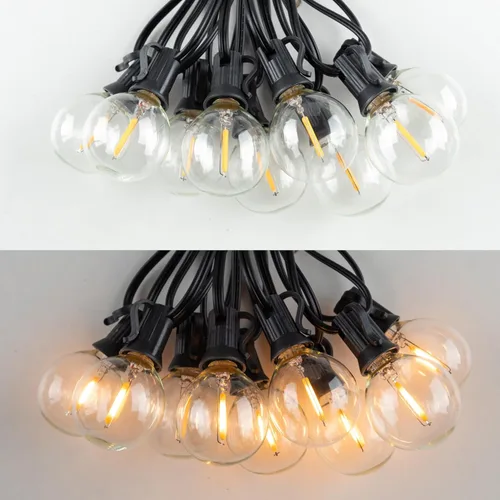 Miniatura 7 de Bombillas LED G40 de repuesto, bombilla LED de plástico transparente de 1 W, se adapta a enchufes de base de tornillo de candelabro E12 C7