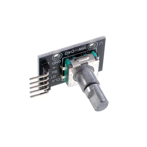 Miniatura 5 de Paquete de 5 módulos de codificador rotativo KY-040, sensor de ladrillo incremental para Arduino, AVR, PIC, STM32, Raspberry Pi - Codificador