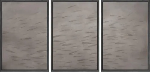 Miniatura 79 de SIGNWIN Lienzo enmarcado para pared, juego de arte dramático de cielo tormentoso, ilustraciones de paisaje nuboso Moody, arte moderno decorativo