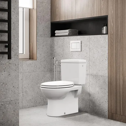 Miniatura 6 de Asiento de inodoro redondo con cierre suave y lento, asiento de inodoro redondo duradero, nunca se afloja, fácil de limpiar e instalar, asiento