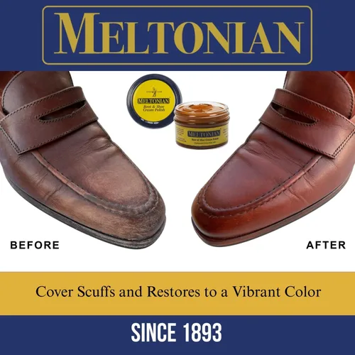 Miniatura 3 de Meltonian Betún en Crema para Zapatos, Betún para Botas, Betún para Zapatos de Cuero a Base de Aceite con Cera de Abejas, Restaura y Protege, Más