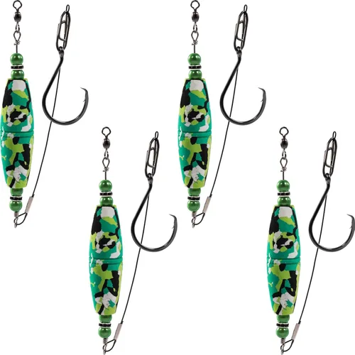 Miniatura 19 de Plataformas de flotador de bagre, bobbers de pesca, corchos, equipo de pesca para gato, combo de clavija de EVA, alta flotabilidad, ganchos Rojo