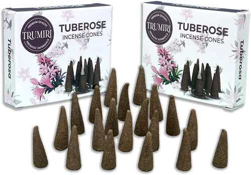 Miniatura 27 de TRUMIRI Incienso ámbar – Paquete de 20 conos (2 x 10) – Incienso de cono perfumado