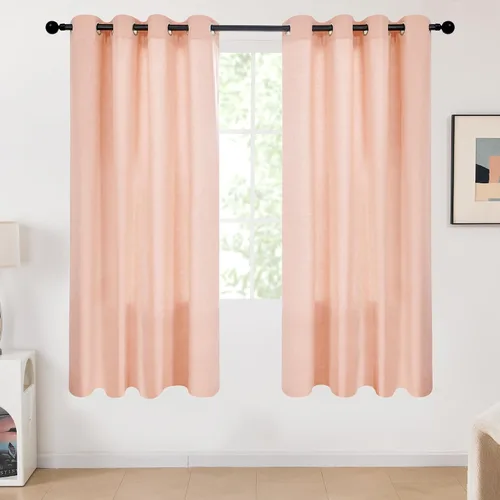 Miniatura 58 de Deconovo - Cortinas opacas para dormitorio con ojales, cortinas sólidas con aislamiento térmico, bloquean el calor, oscurecen la habitación, ahorran