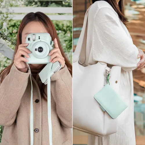 Miniatura 3 de Funda para Cámara Fuji Mini 12 y Álbum de Fotos, Funda Protectora de Cuero Compatible para Cámara Instantánea Instax Mini 12 con Álbum de Fotos