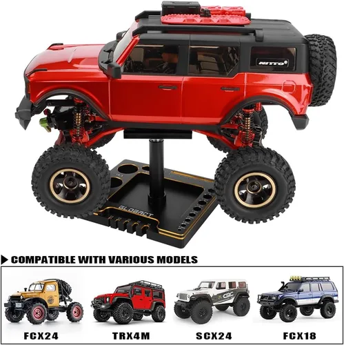 Miniatura 5 de Soporte multifuncional para automóvil a control remoto, soporte de reparación RC con rotación de 360°, elevador o inferior con destornilladores RC