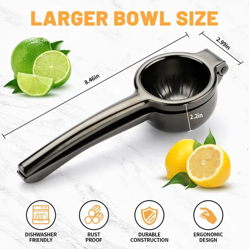 Miniatura 2 de Exprimidor de limón Exprimidor de limón de acero inoxidable Juicer manual resistente
