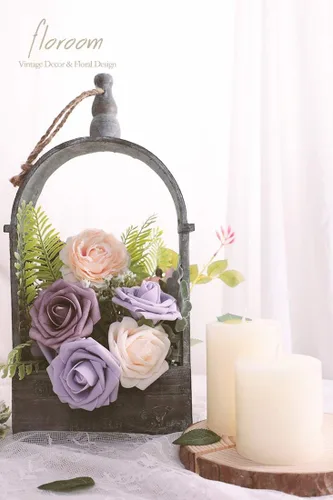 Miniatura 3 de Floroom Flores artificiales de espuma de aspecto real, con tallos, para manualidades, ramos de boda, centros de mesa, despedida de soltera, fiesta