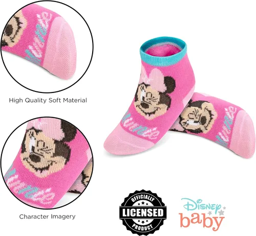 Miniatura 9 de Disney baby-boys Baby Girls & Boys Minnie Mouse, Mickey Mouse, Baby Shark, Justice League 10-pack Infant Sock 0-24 Months
