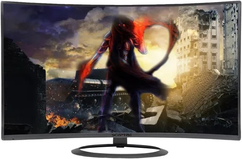 Miniatura 11 de Sceptre 27 pulgadas Pantalla curva LED 75Hz LED C278W-1920R Full HD 1080P puerto de pantalla HDMI, parlantes VGA, Ultra Thin Metal Black, 1800R
