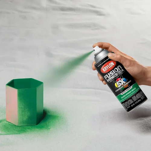 Miniatura 330 de Krylon Fusion - Pintura en aerosol adhesiva todo en uno para uso en interiores y exteriores, 12 onzas, aluminio