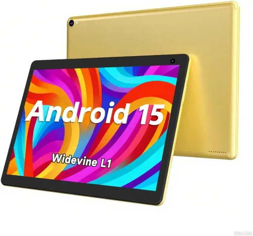 Miniatura 9 de COOPERS Tablet 10 pulgadas, Android 15 Tablet, 32GB ROM 1TB Expandir Tabletas de computadora, Procesador Quad Core 6000mAh Batería, Pantalla táctil