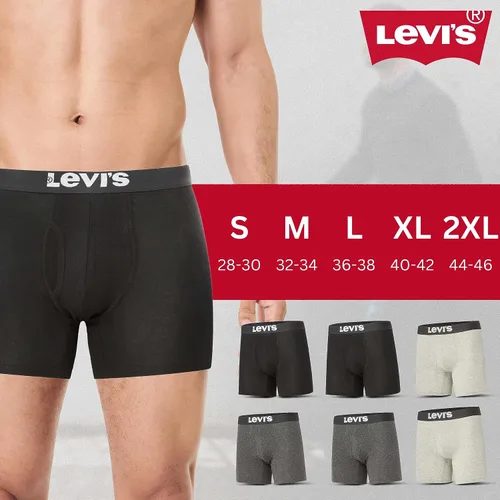 Miniatura 6 de Levi's Ropa interior para hombre, paquete de 7 calzoncillos tipo bóxer para hombre de algodón elástico