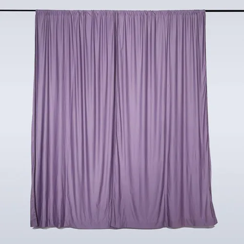 Paneles de cortinas tipo telón de fondo de poliéster amatista de 10 x 10 pies para fotografía, decoración de eventos de boda, suministros de