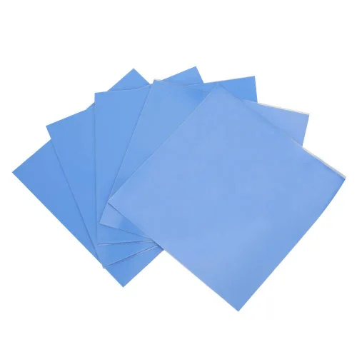 Almohadilla térmica, 5 piezas 3.937 x 3.937 x 0.020 in 1.5W/m-k almohadilla de conductividad térmica de silicona para CPU GPU disipador de calor