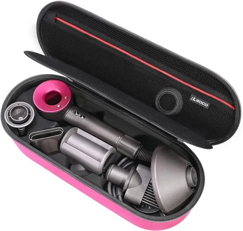 Miniatura 10 de RLSOCO Estuche rígido para secador de pelo Dyson Supersonic Nural/Supersónico HD15 HD08 HD07 HD03 HD01, bolsa de almacenamiento portátil de viaje