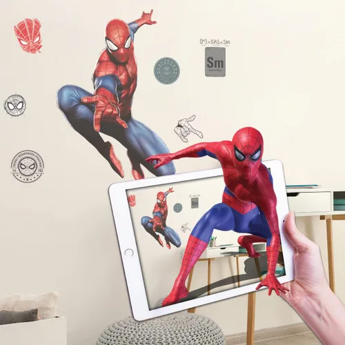 Miniatura 10 de Wall Palz Marvel Incredible Hulk Calcomanías de Pared - 29" Realidad Aumentada Vengadores Hulk Decoración de Pared para Dormitorio Calcomanías