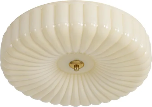 KCO Iluminación Lámpara de Techo Redonda Grande LED de Montaje Empotrado en Superficie Luz de Techo de Montaje Empotrado de Vidrio Acanalado