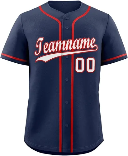 Miniatura 33 de Camisetas de béisbol personalizadas para hombres, mujeres, niños, camisetas con botones, personalizadas, número de nombre impreso o cosido