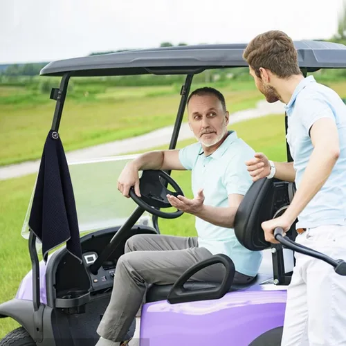 Miniatura 9 de Toalla de golf magnética, diseño de gofre de microfibra con clip, imán de fuerza industrial para un fuerte agarre a bolsas de golf, carritos y palos