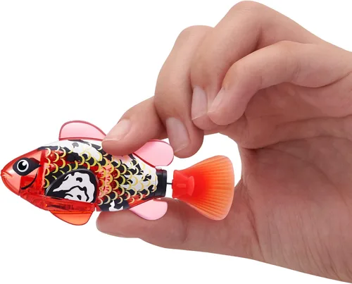 Miniatura 2 de Robo Alive Robo Fish, peces robóticos de natación (Azul + Rojo) de ZURU, activados por agua, cambian de color, vienen con baterías, Exclusivo