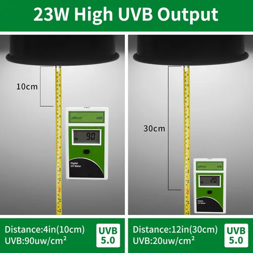 Miniatura 5 de Luz de reptil UVA UVB 23W 5.0, terrario tropical y subtropical lámpara fluorescente compacta, bombilla de reptil UVB para serpientes, camaleones