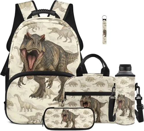 Miniatura 18 de Bulopur Eagle American Flag Print Kids Backpack Boys Elementary School 17 Inch Bookbag With Lunch Bag Water Bottle Holder Keychain Pencil Case 5