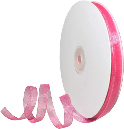 Miniatura 61 de Morex Ribbon 91803/100-609 Cinta de nailon Organdy, 5/8 pulgadas por 100 yardas, color rojo