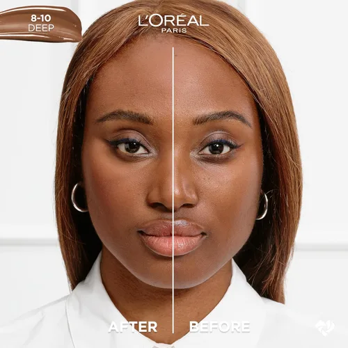 Miniatura 2 de L'Oreal Paris, True Match Nude Hyaluronic Tinted Serum - Base con 1% de ácido hialurónico. Profundo 8-10, 1 fl. oz. Profundo 36-38