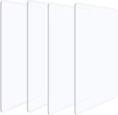 Miniatura 10 de Briartw 1 par de almohadillas de corte estándar para máquina de troquelar, placas de corte de plástico de policarbonato transparente de 8 3/4 x 6