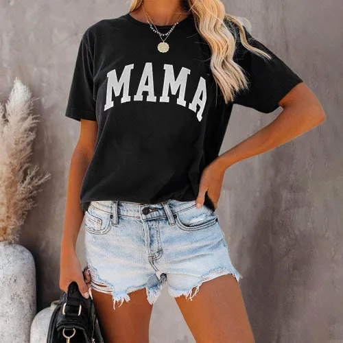 Miniatura 2 de Tomteamell Mama Shirt - Camiseta de manga corta para mujer