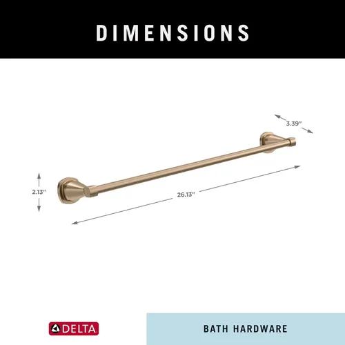 Miniatura 8 de Delta Toallero Toallero Bronce Champán de 24 Pulgadas para Baño, Cocina Accesorios Esato