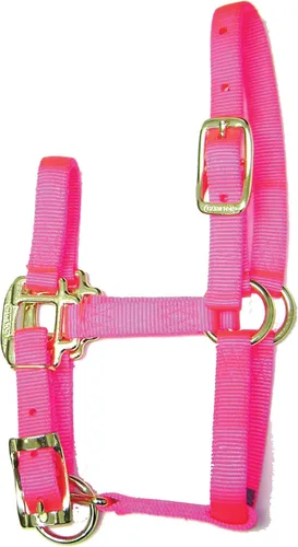 Miniatura 9 de Hamilton Quality Horse Halter, nailon de triple capa de 3/4", correa ajustable para la barbilla, poni o mini burro, 100-200 libras, negro