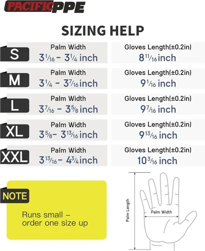 Miniatura 4 de PACIFIC PPE 18 pares de guantes de trabajo, guantes de punto sin costuras recubiertos de poliuretano, guantes de seguridad para pantalla táctil