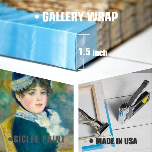 Miniatura 301 de A&T ARTWORK Campo de trigo con cipreses de Van Gogh Las reproducciones de arte clásico mundial, impresiones en lienzo giclée para decoración