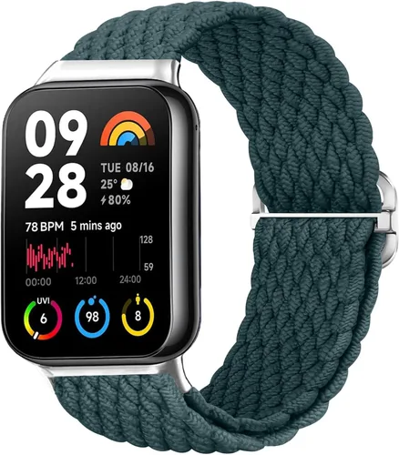 Miniatura 11 de Bandas trenzadas para Xiaomi Smart Band 9 Pro/Mi Band 8 Pro/Redmi Watch 5/4, correas elásticas de repuesto deportivas para mujeres y hombres Cremoso