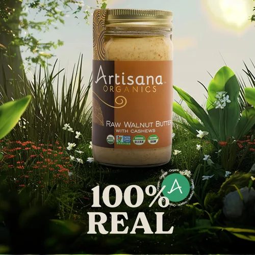 Miniatura 3 de Artisana Organics - Mantequilla de nuez cruda con anacardos (paquete de 2), tarros de 14 onzas, sin azúcar añadido, compatible con Whole30, vegano +