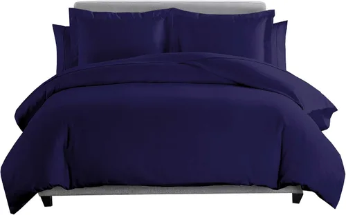 Miniatura 12 de Juego de cama de plumón de ganso de 8 piezas, 100% algodón, color gris pardo, tamaño matrimonial, incluye juego de sábanas de 600 hilos + juego