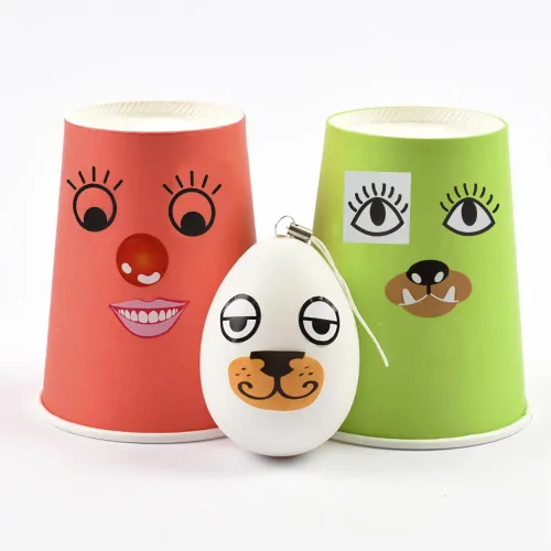 Miniatura 4 de baotongle 1000 pares de calcomanías para ojos, etiquetas autoadhesivas grandes con ojos saltones de dibujos animados negros y blancos para ojos