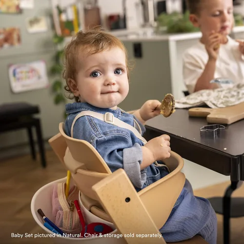 Miniatura 5 de Stokke Tripp Trapp - Juego de 2 piezas para bebé, color rosa sereno, para edades de 6 a 36 meses, convierte la silla Tripp Trapp en una cómoda silla
