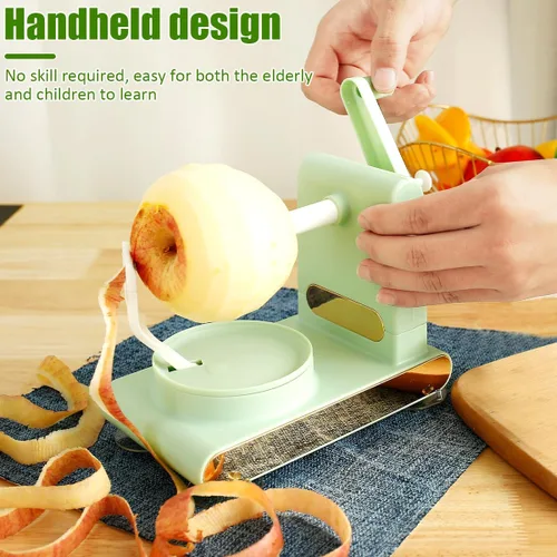 Miniatura 5 de Máquina peladora, cortador de cuchillas de acero inoxidable, pelador de pera de mano con cuchillas de acero inoxidable, herramienta de pelado