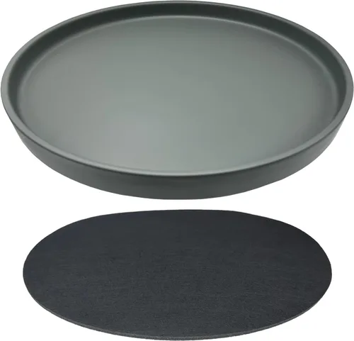 Miniatura 33 de Yukfona - 2 bandejas de cerámica para macetas, bandejas de 4 5 6 7 8 9 10 11 12 13 pulgadas para interior y exterior, resistente, duradera, base