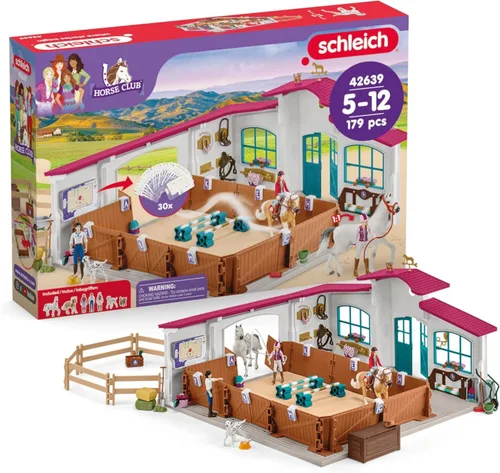 Miniatura 14 de Schleich Horse Club - Juego completo de figuras de juguete de 40 piezas del Horse Club Rider - Figuras articuladas de jinete de Hannah, Sofia, Lisa