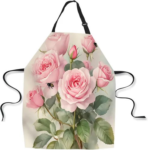 Miniatura 14 de Delantal de Cocina de Cocina Tiburón Marino Verde Delantal de Cocina para Hornear Chef Delantal Impermeable para Mujeres Hombres 31X27 Pulgadas