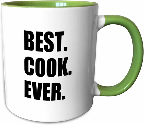 Miniatura 12 de 3dRose mug_179769_2 Best Cook Ever - Taza de cerámica con texto en inglés "Best Cook Ever" para los chefs más grandes del mundo y fanáticos